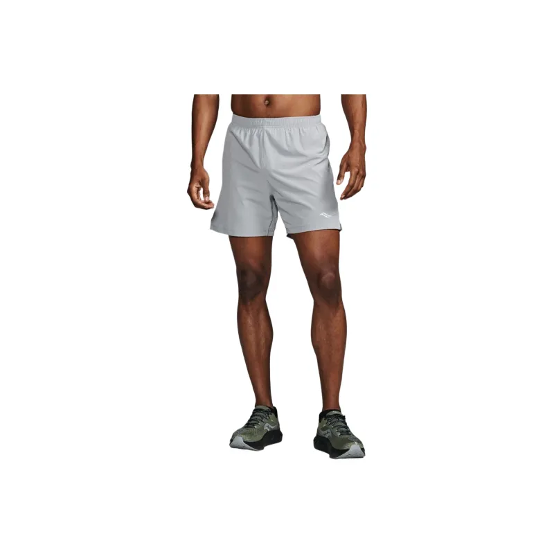 Saucony Outpace 5 Casual Shorts Men's Fossil Color-0