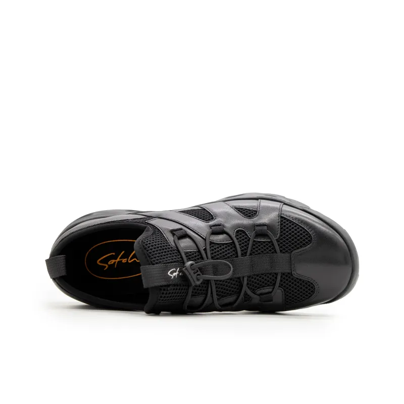Satchi Shock Absorbers Slip Resistant, Abrasion Resistant, Breathable Mid Top Casual Shoes Men's Black-4