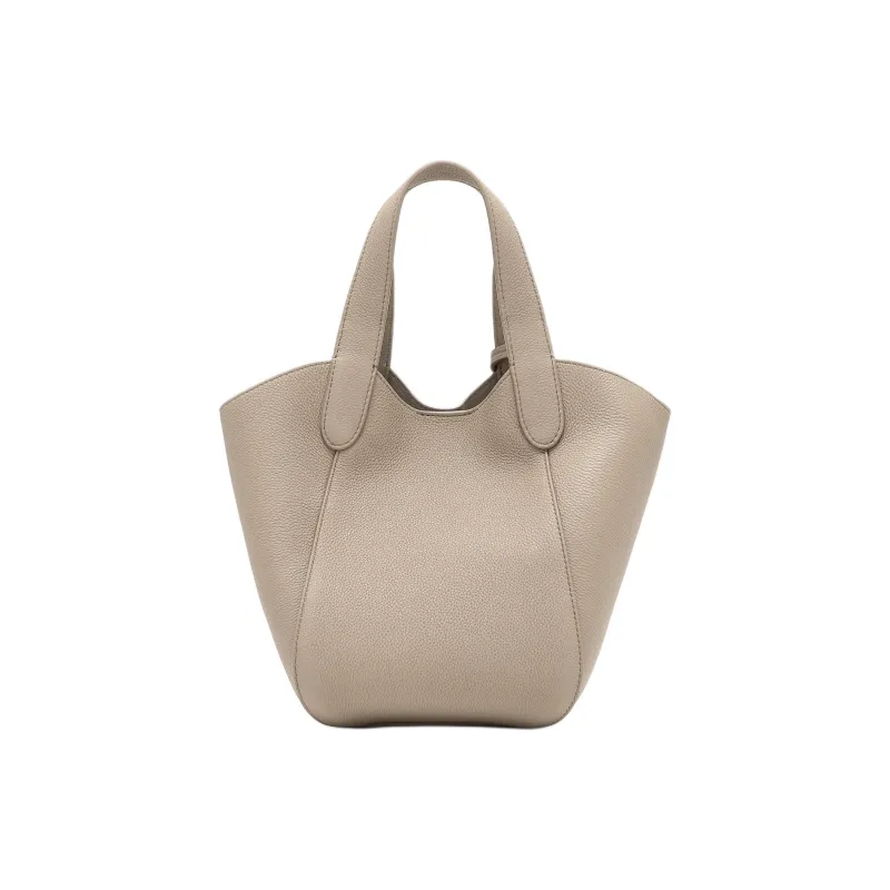 AMANI Calfskin Handbag Trumpets Women's Khaki-2