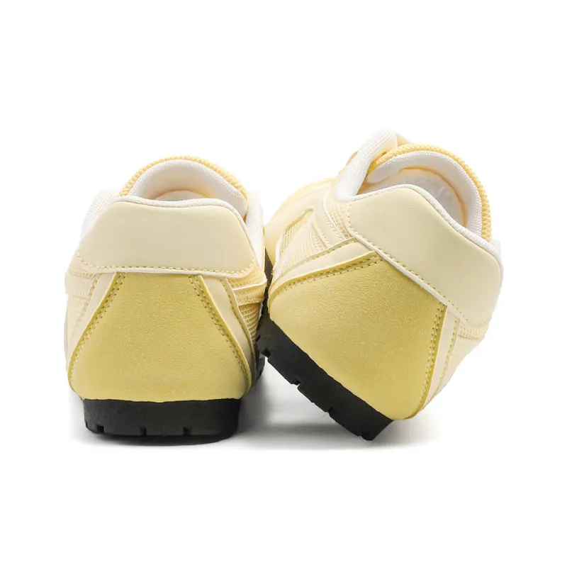 DEERWAY Height Increasing Abrasion Resistant Low Top Casual Shoes Women's Yellow-4