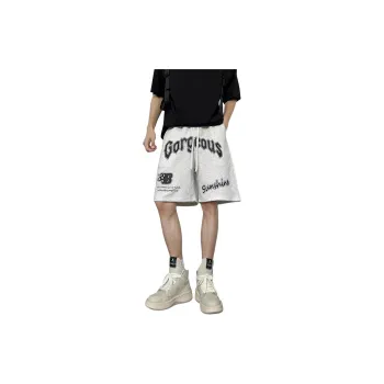 GY.VG Casual Shorts Unisex White Gray
