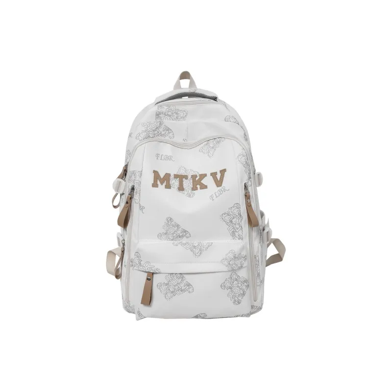 O'ROTA Nylon Fabric Backpack Unisex Multicolor-4