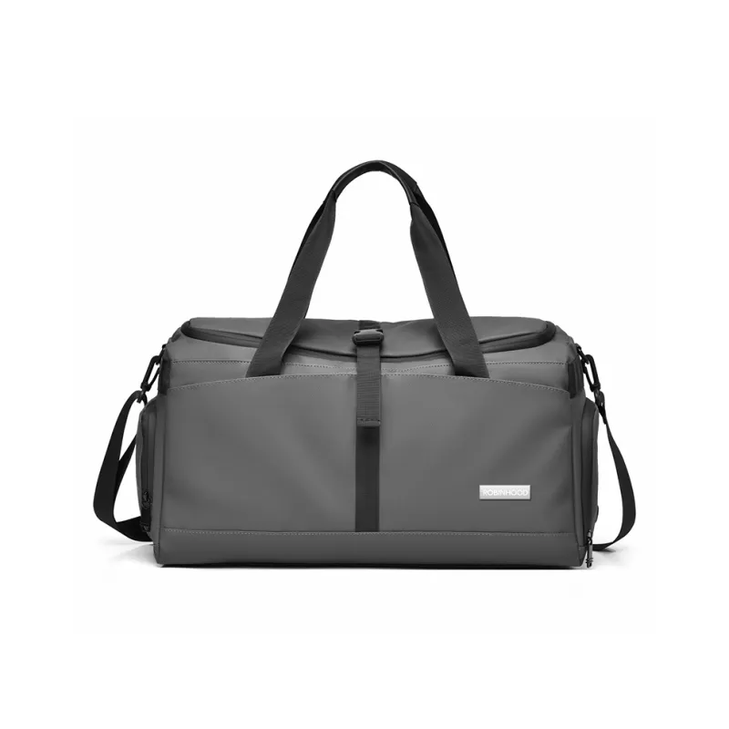 ROBINHOOD Oxford Travel Bag Men's Black/Gray/Green-8