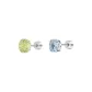 Millennium Rose Stud Earrings[Blue+Green]