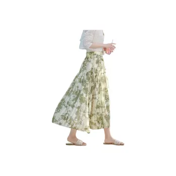 XWI Casual Long Skirts Women's Mint Green