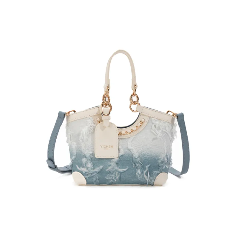 SHORT HAIR GIRL PU Shoulder Bag, Crossbody Bag, Handbag Women's Sky Blue-0