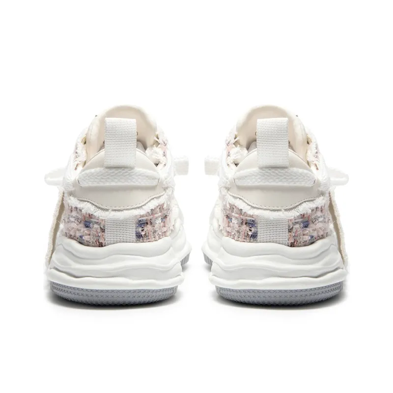 MIO Low Top Skateboard Shoes Women's Apricot/Multicolor-4