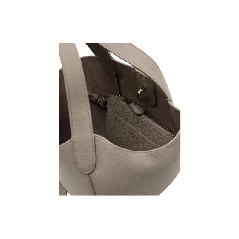 AMANI Calfskin Handbag Trumpets Women's Khaki-3