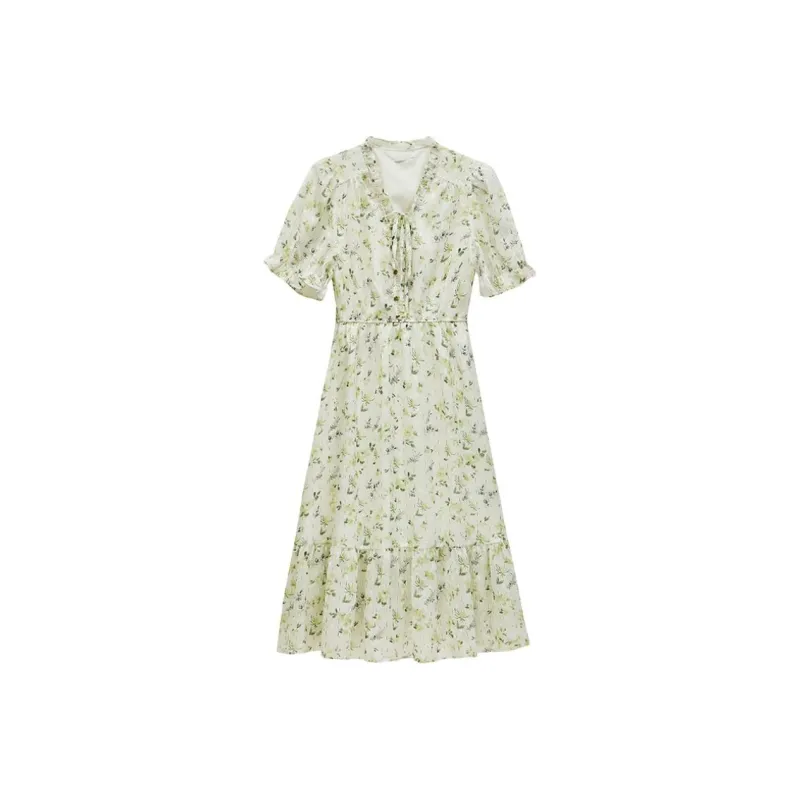 Mu Xiao Xin Short Sleeved Dress Women's-4