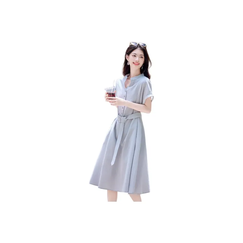 Still Quiet Short Sleeved Dress Women's-0