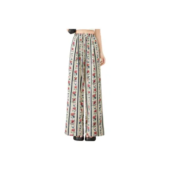 TOUCH Casual Pants Women's Red Blue Multicolor