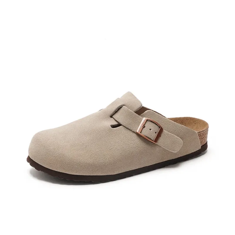 KANGLONG Closed Toe Slippers Slip on Half Sole Birkenstock Style Shoes Summer Unisex-1