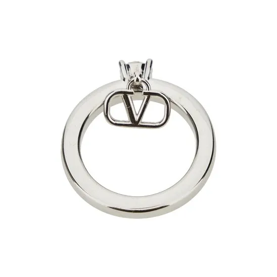 Valentino Crystal Rings Unisex Silver-0