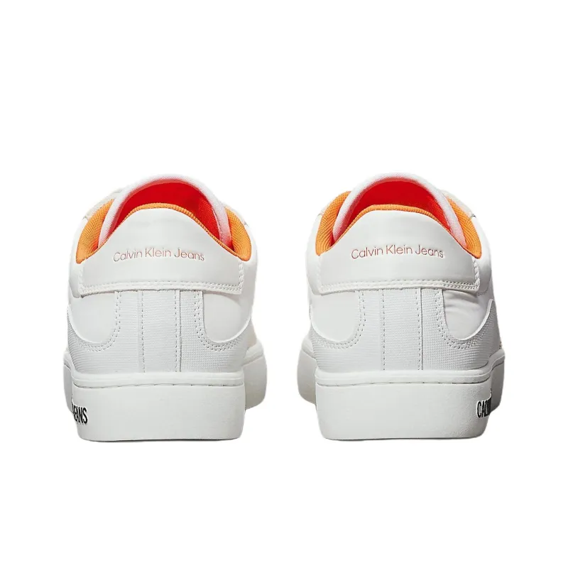 CKJ CALVIN KLEIN JEANS Low Top Skateboard Shoes Men's White-5