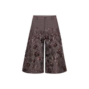 VALLEYOUTH Denim Shorts Unisex Sandalwood Sand Brown