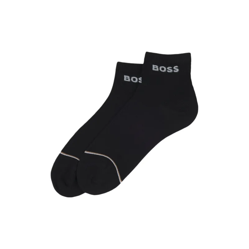 HUGO BOSS Ankle Socks Women's 2 Pack Black-0