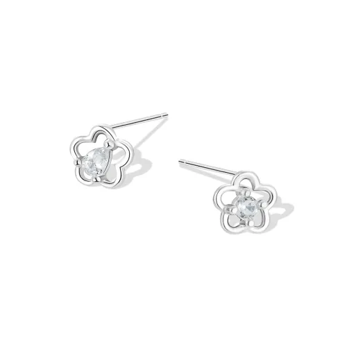 KUMET Sterling Silver Stud Earrings Women's