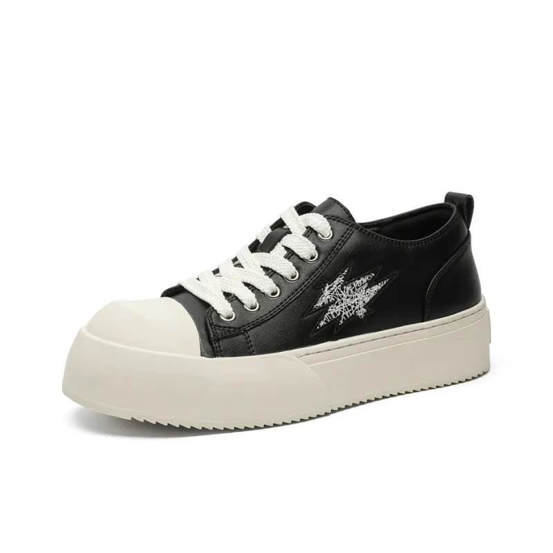 JOSINY Cushioning, Abrasion Resistant, Lightweight, And Breathable Low Top Skateboard Shoes Men's-1