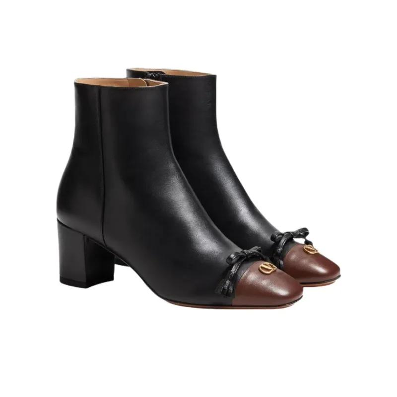 Valentino VALET DU ROI Ankle Boots 6cm Women's Black-2