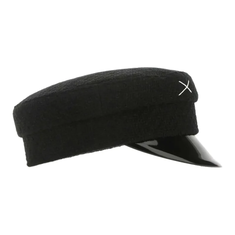 RUSLAN BAGINSKIY Polyester, Cotton, Acrylic Hats & Caps Women's Black-2