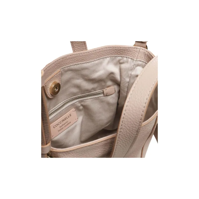 COCCINELLE Cow Leather Bucket Bag, Shoulder Bag, Crossbody Bag, Handbag Women's Pink-3