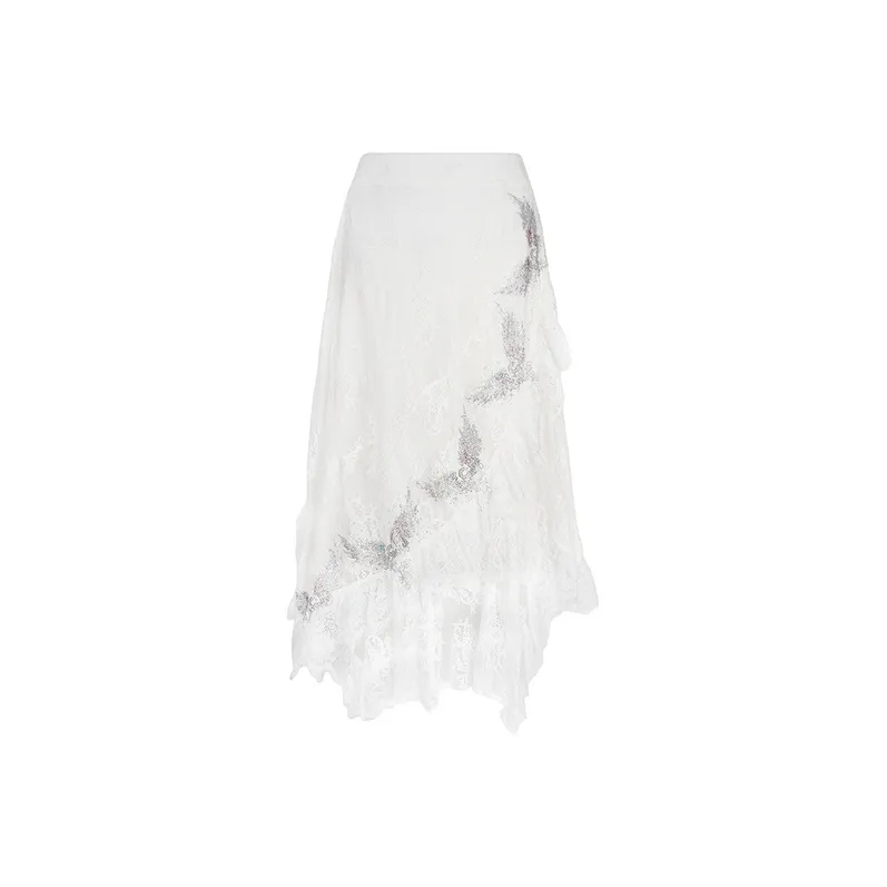 TCH Casual Long Skirts Women's White-0
