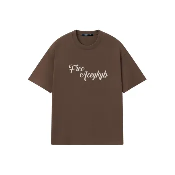 YK&YB T Shirts Unisex Brown