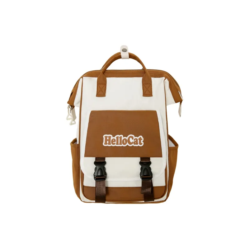 WICKBUEN Nylon Backpack Unisex Black/Pink/Khaki/Purple-13