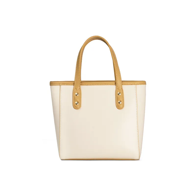 Disney Synthetic Leather Crossbody One Shoulder Handbag Women's Custard-1