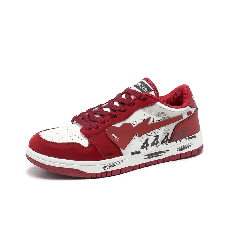 OUGLEMEN Thermal, Slip Resistant, And Abrasion Resistant Coverage Low Top Skateboard Shoes Unisex Box-2