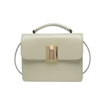 BALLY Ollam Cow Leather Shoulder Bag, Crossbody Bag, Handbag Mini Women's Vintage White