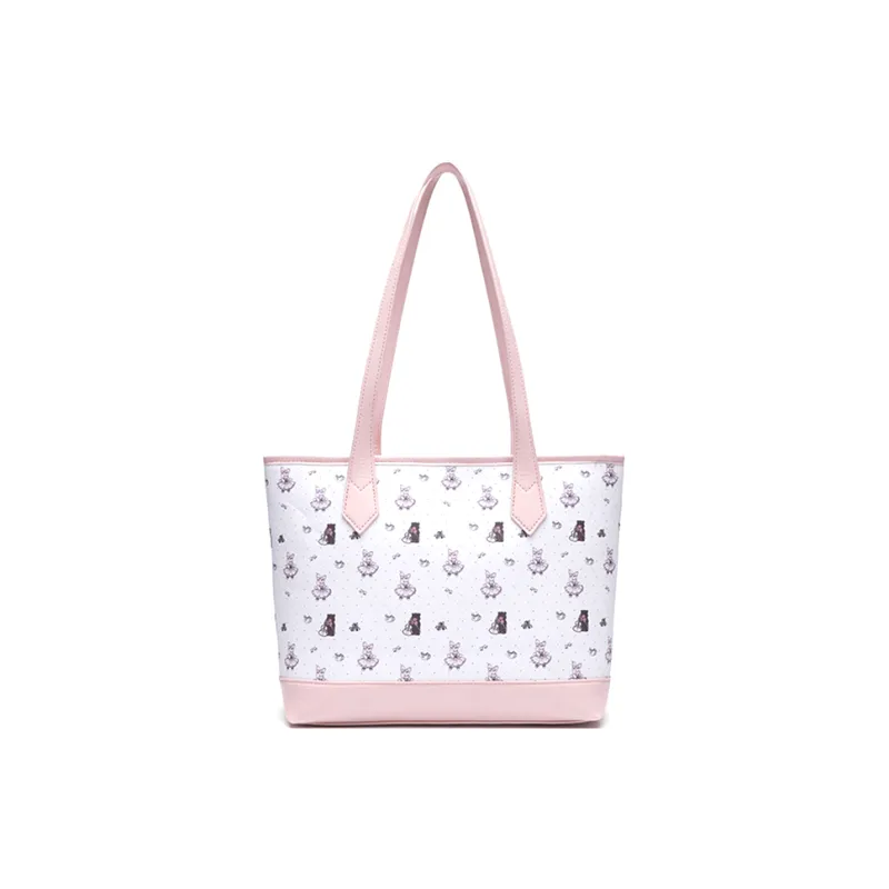 SHORT HAIR GIRL PU Tote Bag, Shopping Bag, Shoulder Bag Women's Multicolor-2