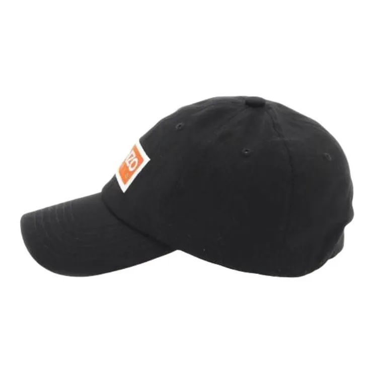 KENZO 100% Cotton Baseball Caps Unisex Black-1