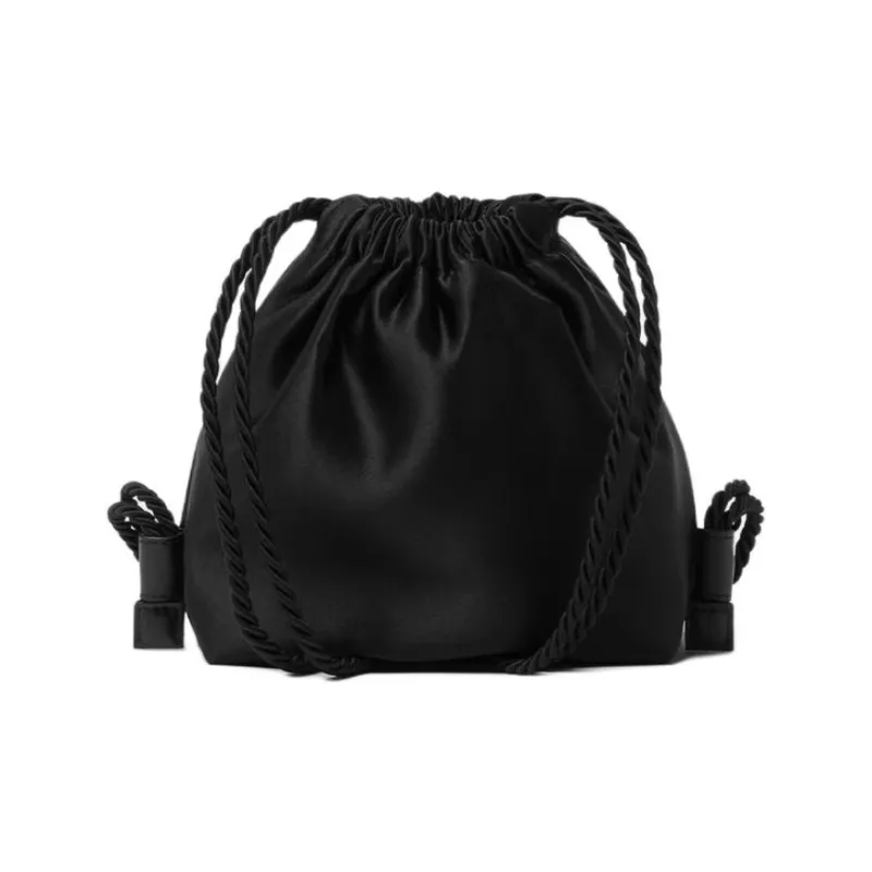 VERSACE Polyester Nylon Bucket Bag Backpack Kids' Black-1