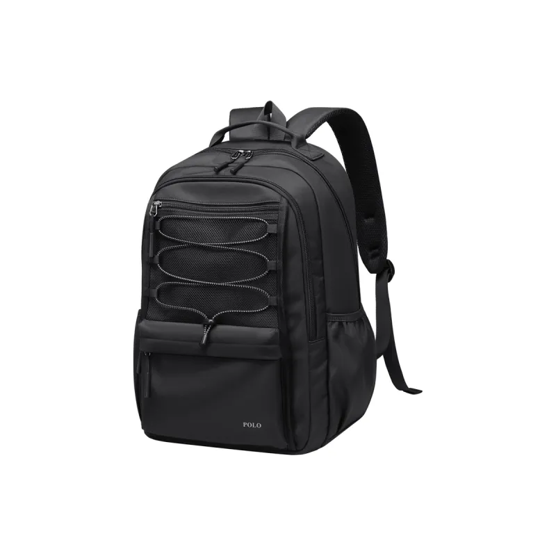 POLO Fabric Backpack Regular Men's Black-0