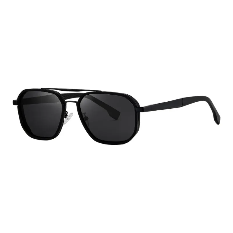 SOMAN Metal Round Sunglasses Unisex-0