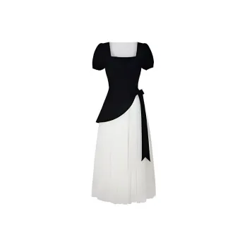 TIBINB Short Sleeved Dress Women's