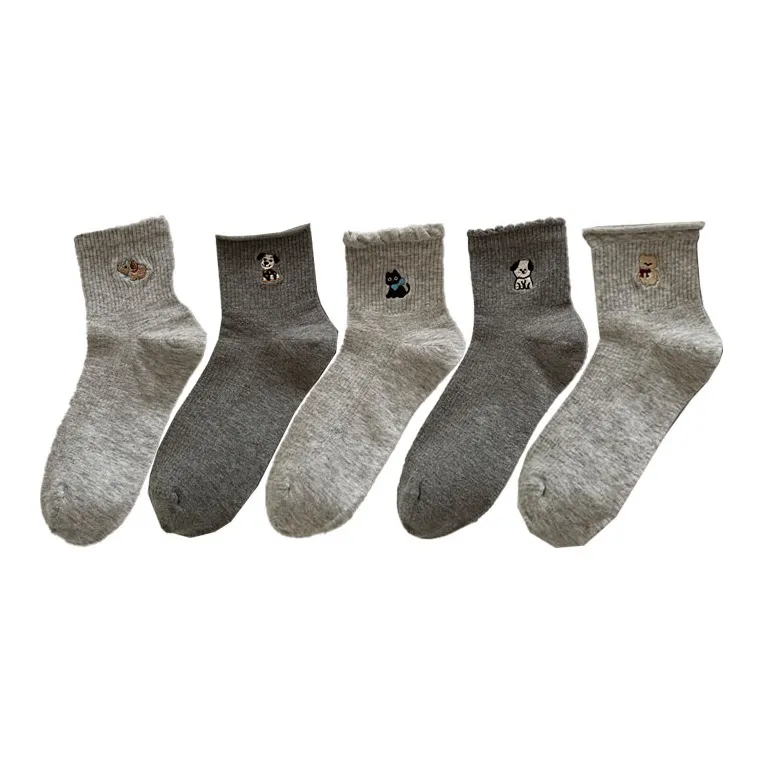 Gentle Welcome Mid Calf Socks Unisex 5 Pack-0