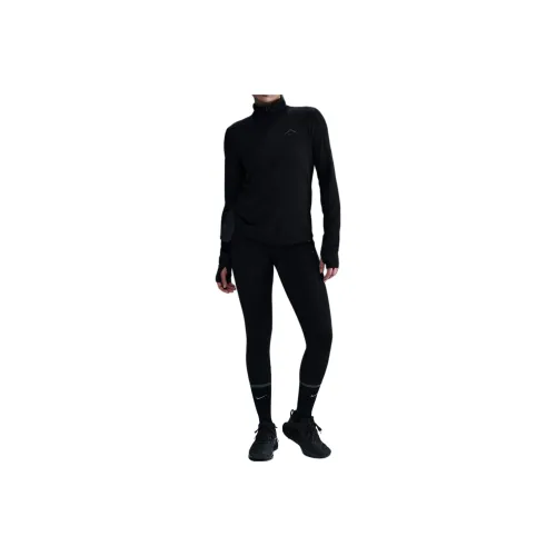 Nike Trail Women's Dri FIT 1/4 Zip Running Mid Layer Top