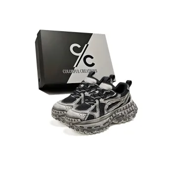 Colorful Creations Slip Resistant, Abrasion Resistant, Breathable Low Top Chunky Sneakers Men's