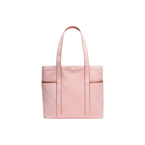 Lululemon Nylon Tote Bag, Shopping Bag, Handbag, Shoulder Bag Unisex Pink Mist Patch Scented Wood