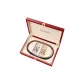 [Gold and Silver Double Buckle+Black Strap]Wooden Box