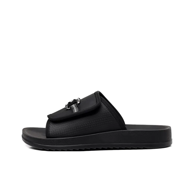 Eminu Quiet Slide Slippers Men's Black-0