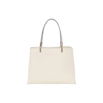 UD Solid Color Tote Bag, Shopping Bag, Handbag Women's Beige