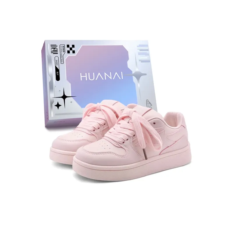 HUANAI Abrasion Resistant Slip Resistant Breathable Lightweight Low Top Skateboard Shoes Women's-20