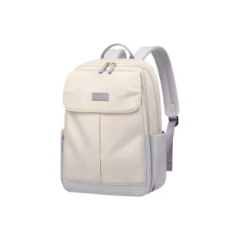 POLO Fabric Backpack Regular Women's Apricot Purple & Matcha Green