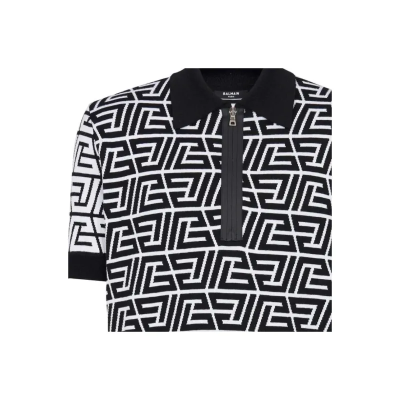 BALMAIN FW22 Polo Shirt Men's Black-4