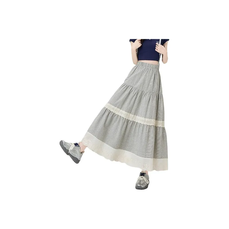 XIANSINIAO Casual Long Skirt Women's-4