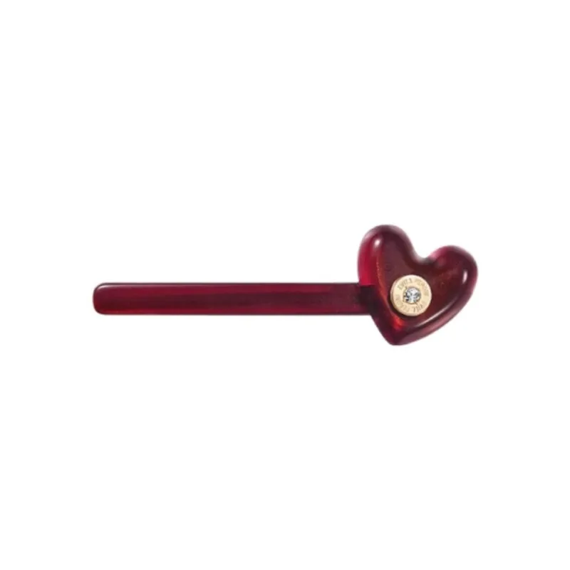EVITA PERONI Acetate Plate Hair Clips Women's Gemstone Red-0