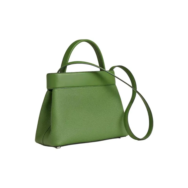 HERMES Medor Togo Calfskin With Swift Leather Shoulder Bag, Crossbody Bag, Handbag Women's Silk Green-2